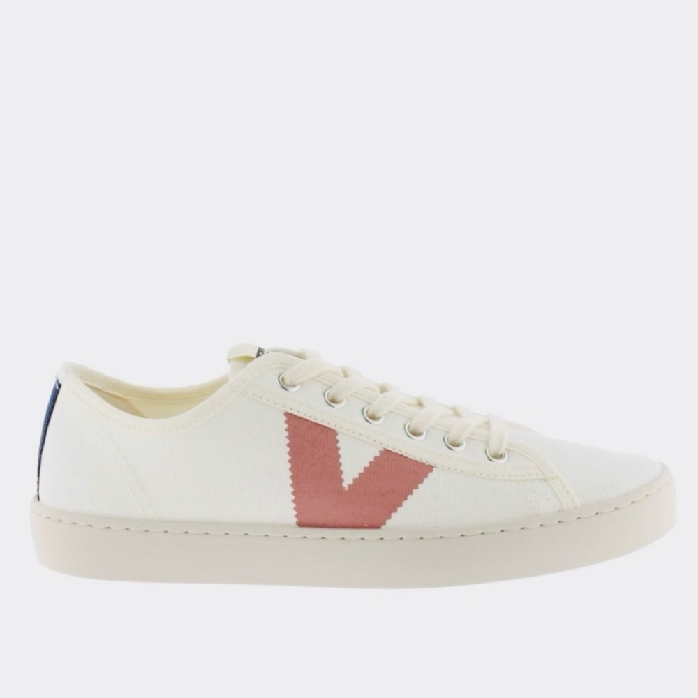Victoria Berlin Eco Contrast Canvas shoes in jade pink & cream, size 39